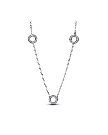 Pandora Pavé Circles Chain kaulakoru 393162C01-50