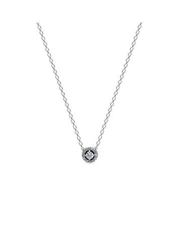 Pandora Round Pavé Halo Collier kaulakoru 393548C01