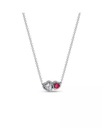 Pandora Halo Hearts Pendant kaulakoru 393632C01-45