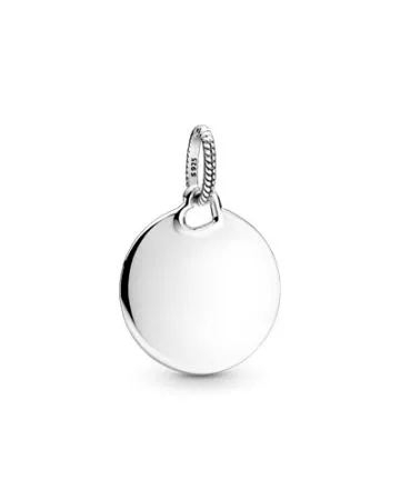 Pandora Engravable Round Tag Pendant riipus 398610C00