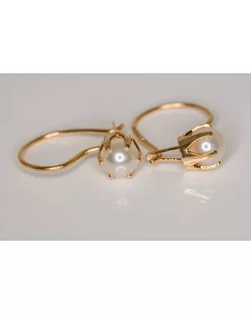 Kultaiset helmikorvakorut 40001