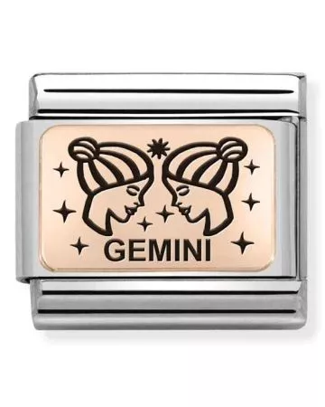 Nomination Classic Rose Gold horoskooppi Kaksoset 430112/03