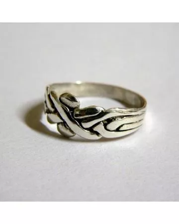 Hopeinen pirunnyrkkisormus 5104114-2