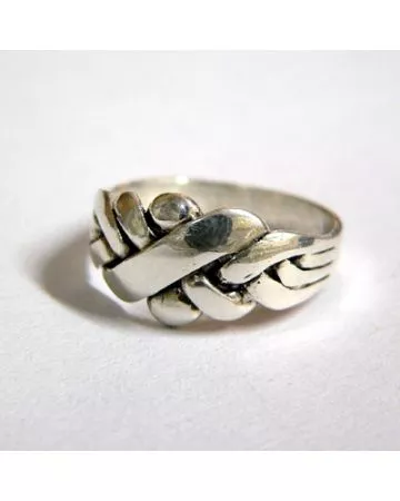 Hopeinen pirunnyrkkisormus 5104115-3