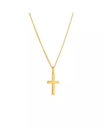 Hopeinen ristikaulakoru, kullattu 5256751500