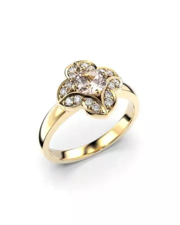 Festive Magnolia timanttisormus / morganiitti 527-061M-KK