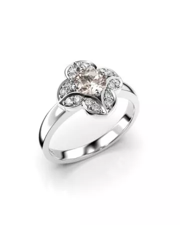 Festive Magnolia timanttisormus / morganiitti 527-061M-VK