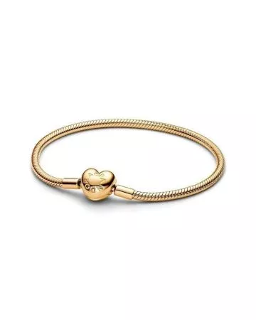 Pandora Moments Heart Clasp Snake Chain Bracelet 20 cm 563050C00
