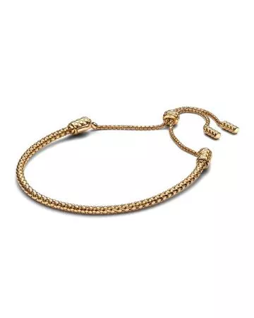 Pandora Studded Chain Slider 14k Gold-plated Bracelet 563090C00-2