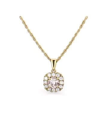 Festive Janette Morganiitti timanttiriipus, keltakulta 567-030MR-KK