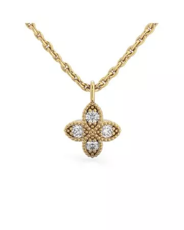 Festive Lotus timanttiriipus, keltakulta 590-012R-KK