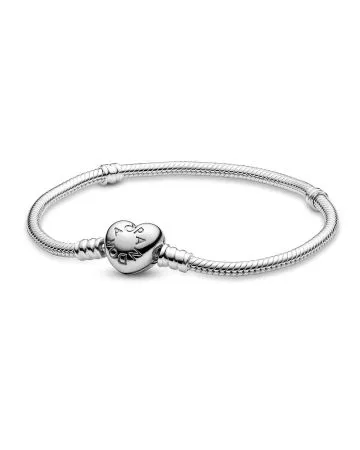 Pandora Moments Silver Heart -rannekoru (16cm) 594594C00