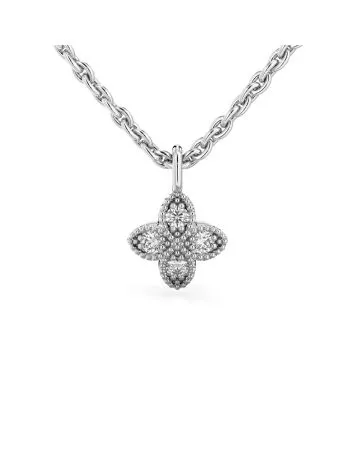 Festive Lotus timanttiriipus, valkokulta 591-006R-VK