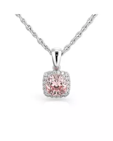 Festive Elsa timantti-morganiittiriipus, platina 592-090M-PT