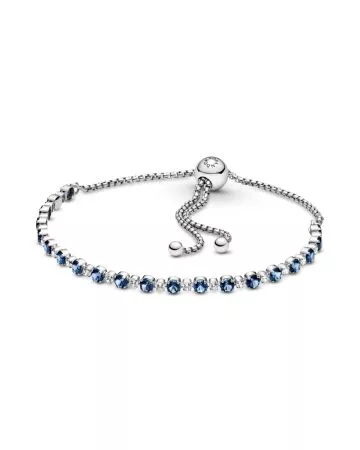 Pandora Blue and Clear Sparkle Slider rannekoru 599377C01-1-1