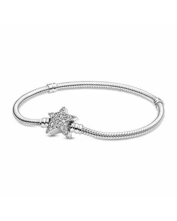 Pandora Moments Star Clasp Snake Chain Bracelet 16 cm 599639C01