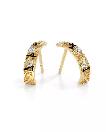 Festive Routa Timanttikorvakorut 3mm/0,07 ct keltakulta 625-007K-KK