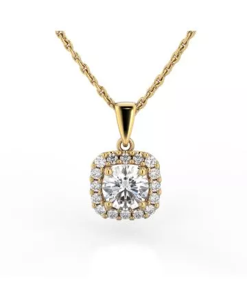 Festive Jemina timanttiriipus, keltakulta 633-066-KK