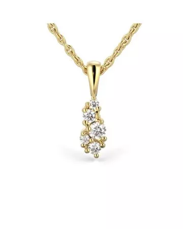 Festive Nadja timanttiriipus, keltakulta 673-011-KK