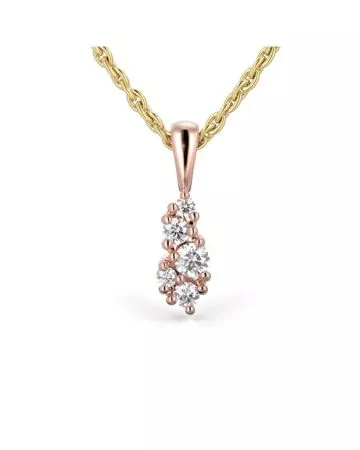 Festive Nadja timanttiriipus, punakulta 673-011-PK