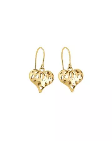 Kultaiset sydänkorvakorut 7-16082-701