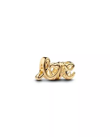 Pandora Gold-Plated Handwritten Love Charm 763055C00