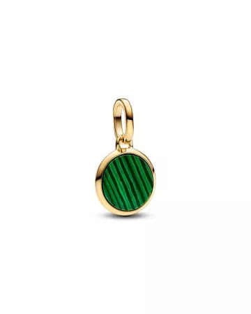Pandora Me Green Engravable Mini Medallion Charm 763389C01