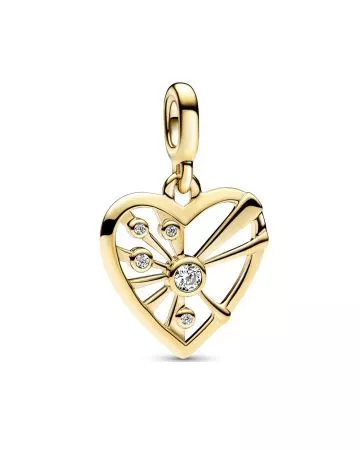 Pandora ME Heart & Rays Medallion Charm 763453C01