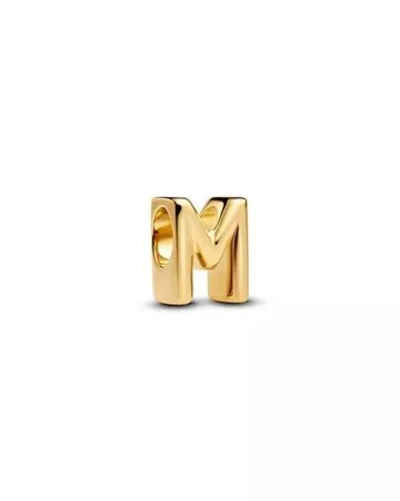 Pandora Gold-plated Letter Charm, M 763959C00