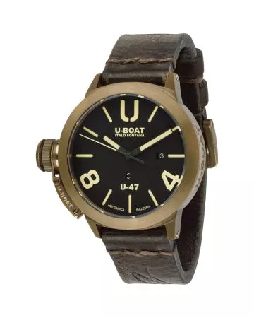 U-Boat Classico U-47 Bronze -rannekello 7797-1