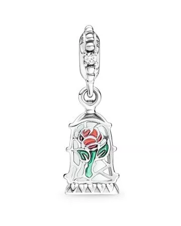 Pandora Beauty and the Beast Enchanted Rose Dangle Charm 790024C01