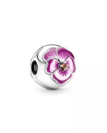 Pandora Pink Pansy Flower 790772C01