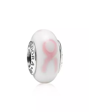 Pandora Pink Ribbon Murano Charm 790928