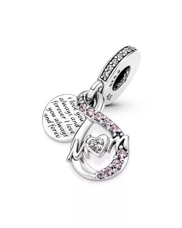 Pandora Mum Infinity Pavé Double Dangle hela 791468C01-1