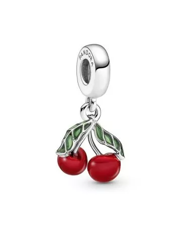Pandora Moments Cherry Fruit Dangle Charm hela 791583C01-1