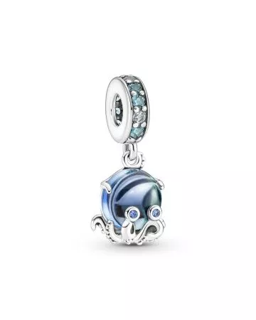 Pandora Moments Murano Glass Cute Octopus Dangle Charm 791694C01