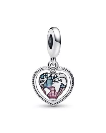 Pandora Spinning Heart Globe hela 792240C01-1