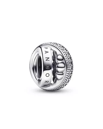 Pandora Signature Logo Pavé & Beads hela 792317C01-1