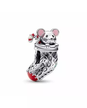 Pandora Moments Festive Mouse & Stocking hela 792366C01-1