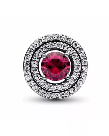 Pandora Timeless Charm Red Sparkling Levelled Round hela 792418C01-1