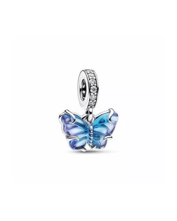 Pandora Blue Murano Glass Butterfly Dangle hela 792698C01