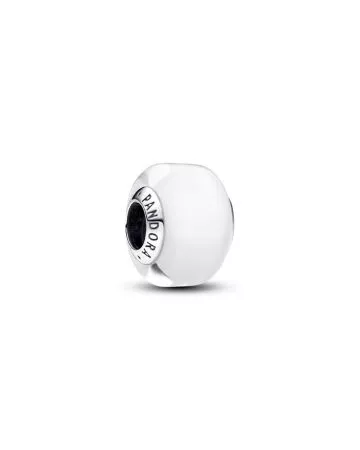 Pandora White Mini Murano Glass hela 793118C00