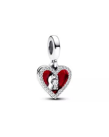 Pandora Red Heart & Keyhole Double Dangle hela 793119C01-1