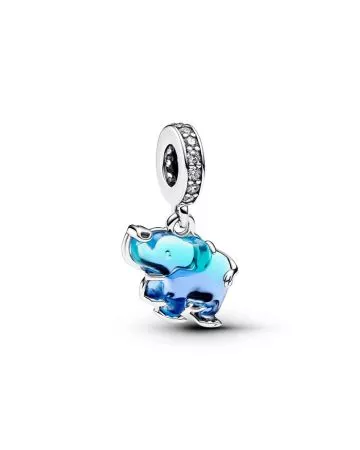 Pandora Blue Murano Glass Elephant hela 793339C01