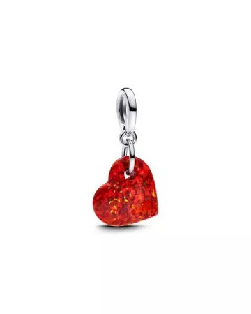 Pandora Opalescent Red Heart Dangle hela 793348C01
