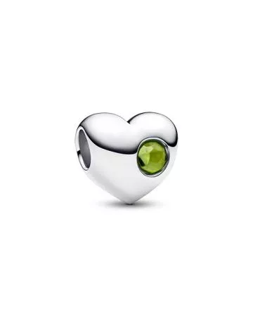 Pandora Engravable Spring Green Stone Heart hela, elokuu 794161C08