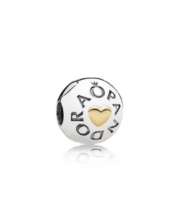 Pandora Logo Clip -lukkopala 14K 796219