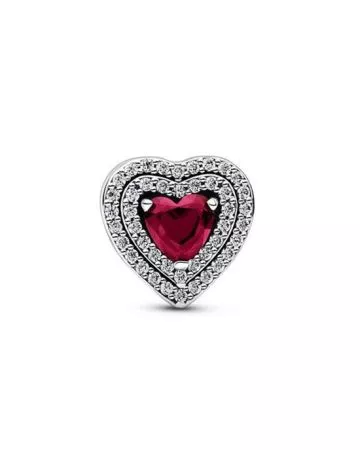 Pandora Timeless Sparkling Red Levelled Heart hela 799218C02