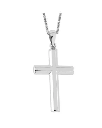 Valkokultainen ristiriipus 9037/B