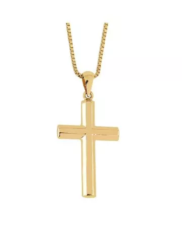 Kultainen ristiriipus 20mm 9037